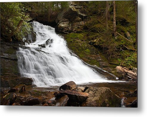 Ct Waterfalls Metal Print featuring the photograph The Falls At Deans Ravine by Mike Farslow