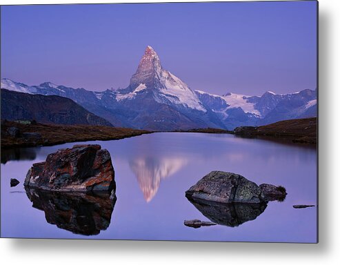 Mountains Metal Print featuring the photograph The First Touch by Krzysztof Mierzejewski