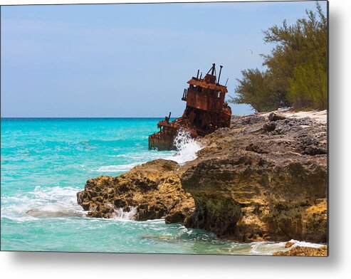 Shipwreck Metal Print featuring the photograph The Gallant Lady by Ed Gleichman