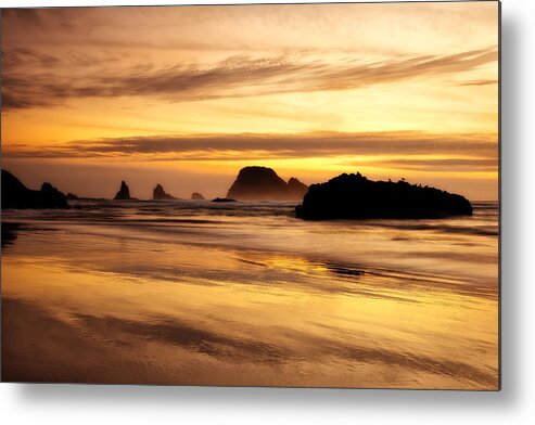 Sunset Metal Print featuring the photograph The Golden Coast by Darren White