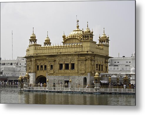 Amrit Sarovar Metal Print featuring the photograph The Golden Temple in Amritsar by Ashish Agarwal