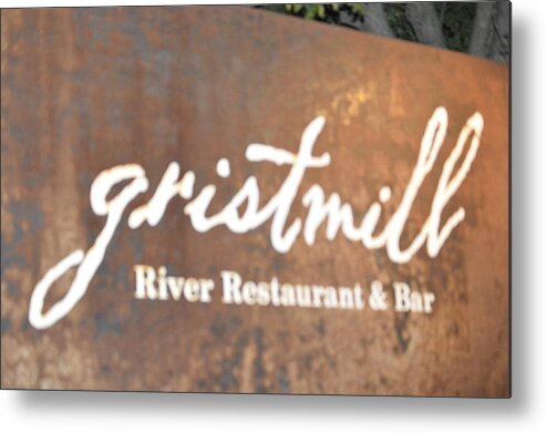 New Braunfels Metal Print featuring the photograph The Gristmill River Restaurant And Bar by Shawn Hughes