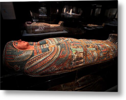 Hmns Metal Print featuring the photograph The Hall of Ancient Egypt Mummy Room by Tim Stanley