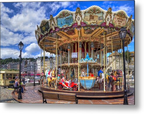 France Metal Print featuring the photograph The Honfleur Carousel by Tim Stanley