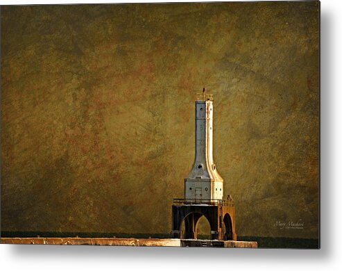 The Lighthouse Metal Print featuring the photograph The Lighthouse - Port Washington by Mary Machare