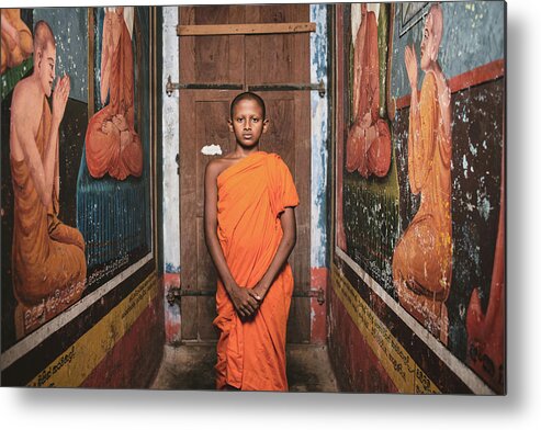 Monk Metal Print featuring the photograph The Little Monk by Giacomo Bruno