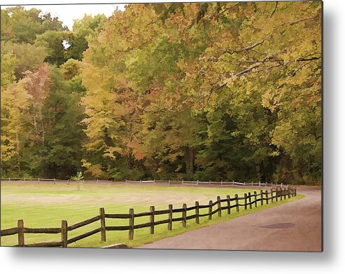 Mill Creek Metal Print featuring the photograph The Long Road by Jack R Perry