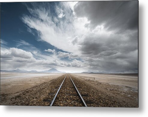 Bolivia Metal Print featuring the photograph The Long Road by Rostovskiy Anton