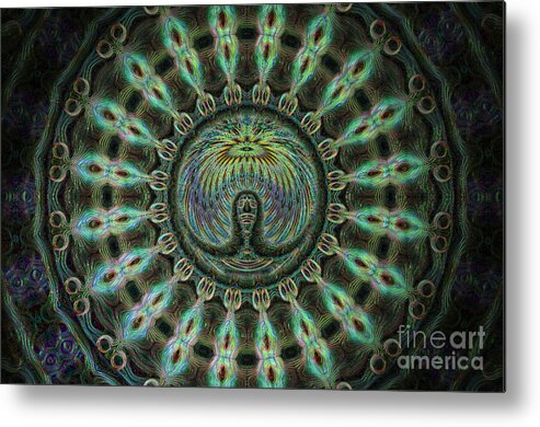 Kaleidoscope Metal Print featuring the photograph The Mask by Donna Brown