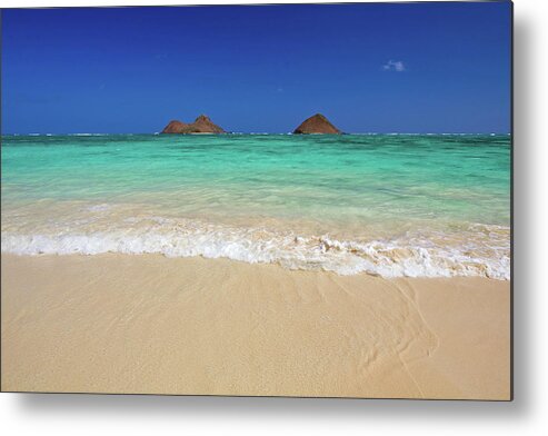 Tranquility Metal Print featuring the photograph The Mokuluas by Adrian Hopkins