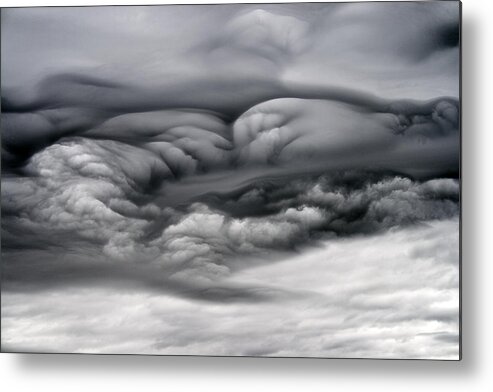 Clouds Metal Print featuring the photograph The Motherly Nature by Anthony Davey