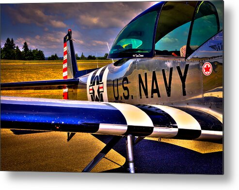 L-17 Navion Metal Print featuring the photograph The North American L-17 Navion Aircraft by David Patterson