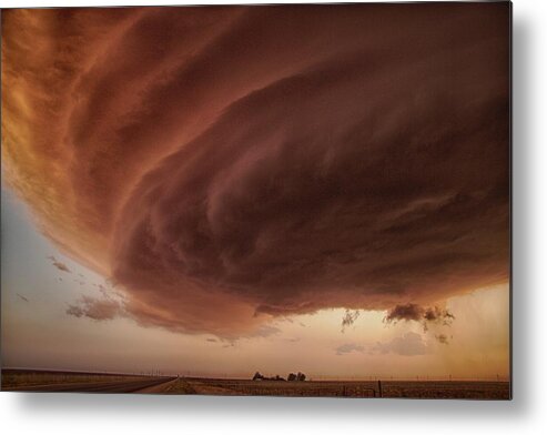 Sky Metal Print featuring the photograph The Pink Storm by Alexander Fisher