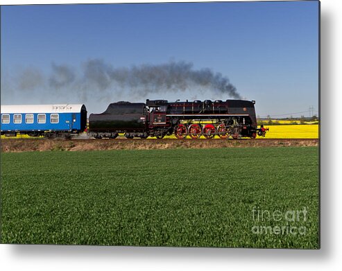 Czech Metal Print featuring the photograph The pride of the Czech locomotive design by Christian Spiller