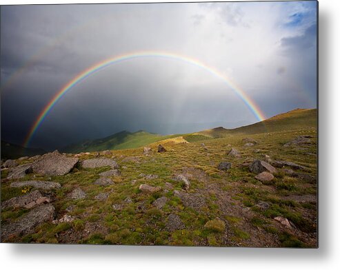 Rainbow Photograph Metal Print featuring the photograph The Promise by Jim Garrison