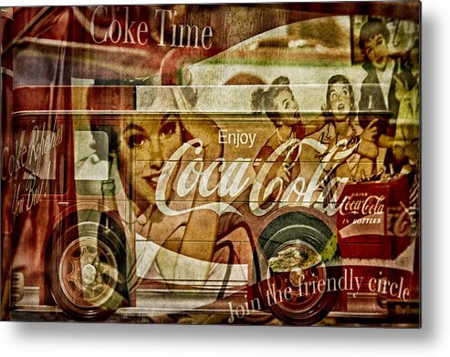 Coca Cola Metal Print featuring the photograph The Real Thing by Susan Candelario