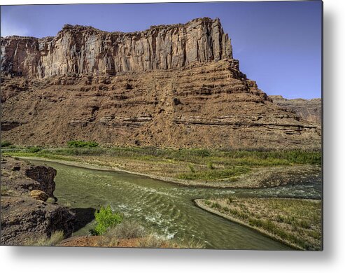 Moab Metal Print featuring the photograph The River by Stephen Campbell