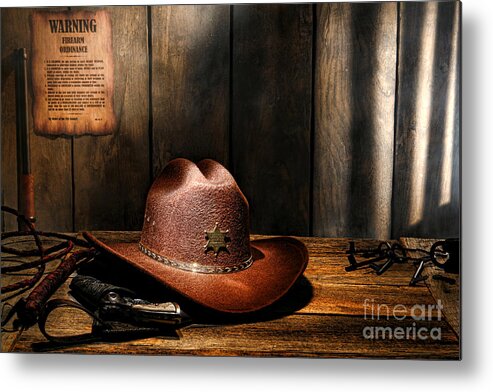 Sheriff Metal Print featuring the photograph The Sheriff Office by Olivier Le Queinec