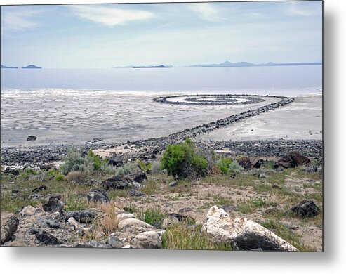 Spiral Jetty Metal Print featuring the photograph The Spiral Jetty by Geraldine Alexander