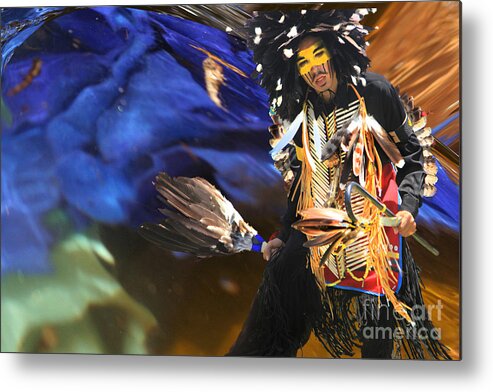 Tribes Metal Print featuring the digital art The spirit from above by Angelika Drake
