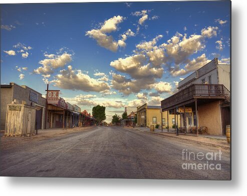 Street Metal Print featuring the photograph The Sreets of Tombstone by Eddie Yerkish