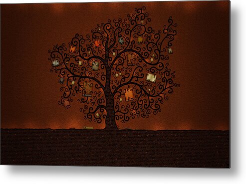 Tree Metal Print featuring the photograph The Tree of Books by Gianfranco Weiss