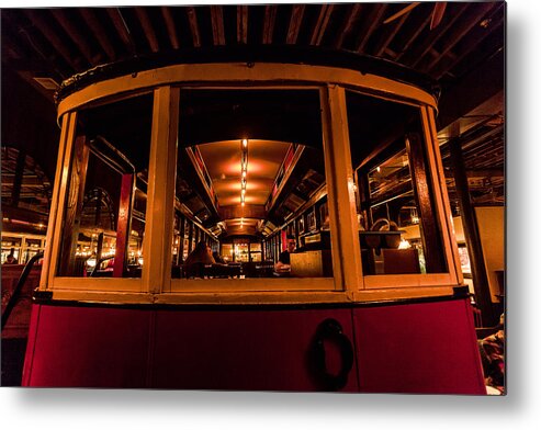 Urban Metal Print featuring the photograph The Trolley by Steven Reed