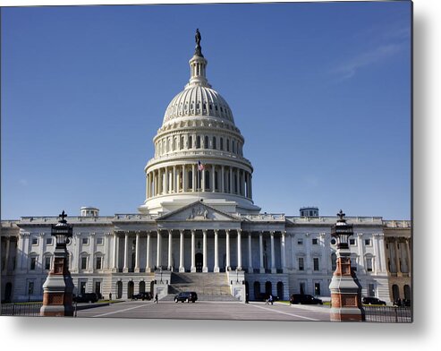 Kg Metal Print featuring the photograph The United States Capitol by KG Thienemann