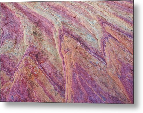 Abstract Metal Print featuring the photograph The Valley Floor by Darren White