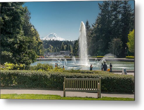 Fountains Metal Print featuring the photograph The View by Cassius Johnson