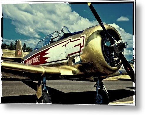 The North American T-6 Texan Metal Print featuring the photograph The Vintage North American T-6 Texan by David Patterson