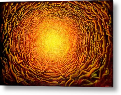  Vortex Metal Print featuring the painting The vortex 2 by Alan Kenny
