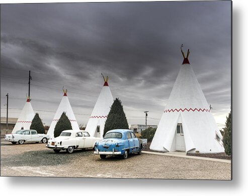 Wigwam Metal Print featuring the photograph The Wigwam Motel in Holbrook by Carol M Highsmith