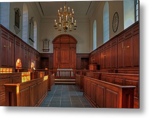William And Mary Metal Print featuring the photograph The Wren Chapel at William and Mary by Jerry Gammon