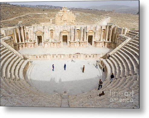 Archeology Metal Print featuring the photograph Theater, Gerasa, Jordan by Adam Sylvester