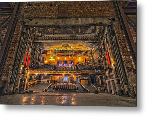 Theater Metal Print featuring the photograph Theater Glow by Alan Raasch