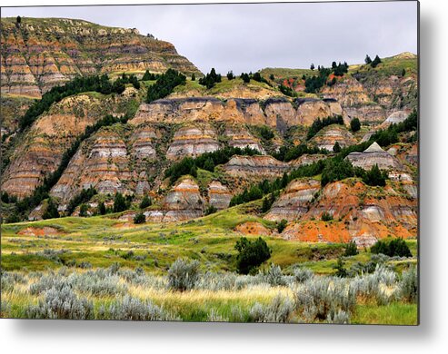 Scenics Metal Print featuring the photograph Theodore Roosevelt National Park by Dennis Macdonald