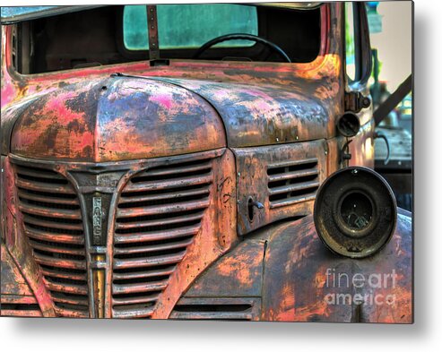 Close Up Metal Print featuring the photograph This old truck by PatriZio M Busnel