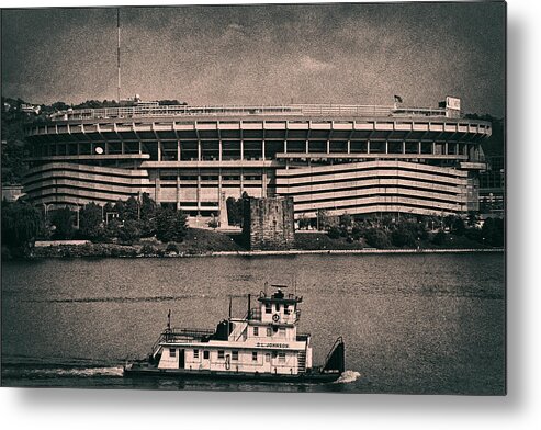 Pittsburgh Metal Print featuring the photograph Three Rivers Stadium by Robert Fawcett