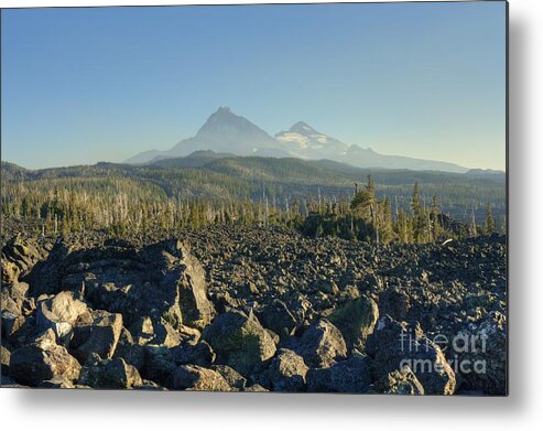 Realistic Hdr Metal Print featuring the photograph Three Sisters by Chris Anderson