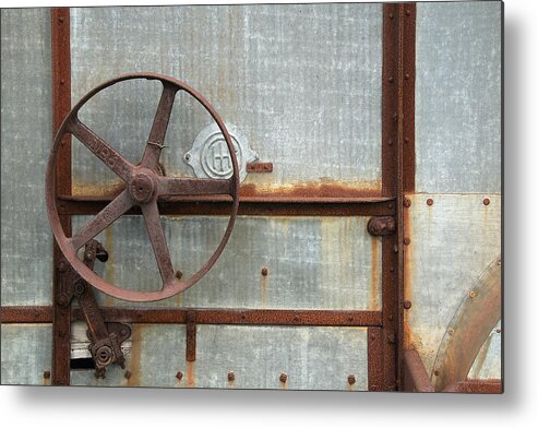 Old Metal Print featuring the photograph Combine 4 by David Kleinsasser