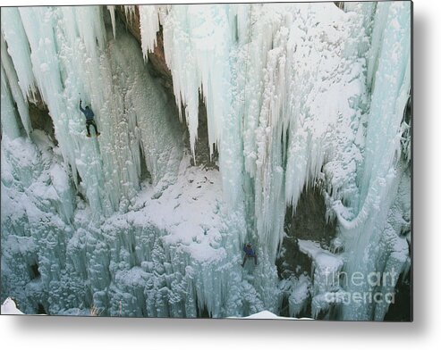 Ice Metal Print featuring the photograph Thrill and Chillin by Teri Atkins Brown