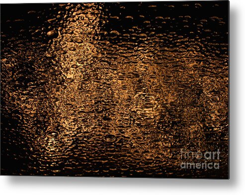Abstract Metal Print featuring the photograph Through a Glass Darkly by Stan Reckard