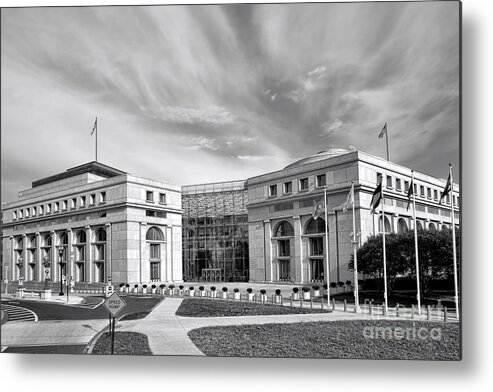 Washington Metal Print featuring the photograph Thurgood Marshall Federal Judiciary Building by Olivier Le Queinec