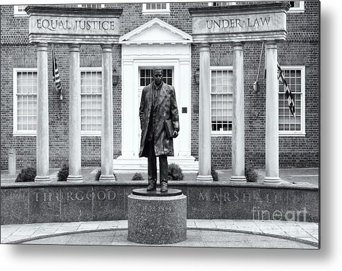 Clarence Holmes Metal Print featuring the photograph Thurgood Marshall Memorial II by Clarence Holmes