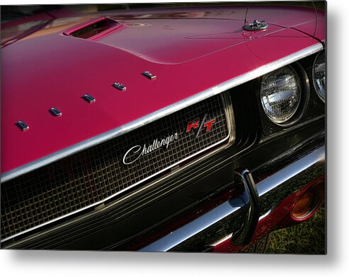 1970 Metal Print featuring the photograph Tickled Pink 1970 Dodge Challenger R/T by Gordon Dean II