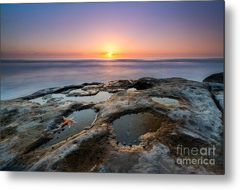 Milkywaymike Metal Print featuring the photograph Tide Pool Sunset by Michael Ver Sprill