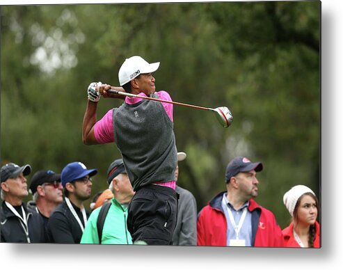 Thousand Oaks Metal Print featuring the photograph Tiger Woods World Challenge Presented by Stephen Dunn