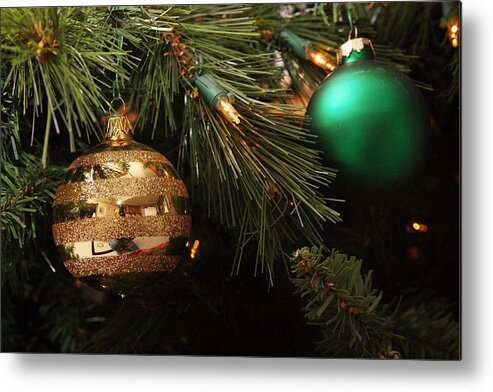 Christmas Ornaments Metal Print featuring the photograph Time to Deck the tree by Kimber Butler