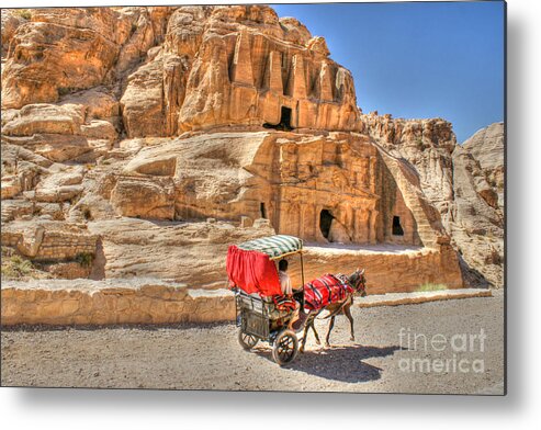 Petra Metal Print featuring the photograph Timeless in Petra by David Birchall